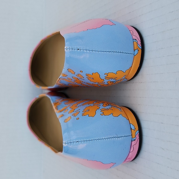 NWOT KATY PERRY THE SISTER MAP PRINT FLATS - Picture 3 of 9